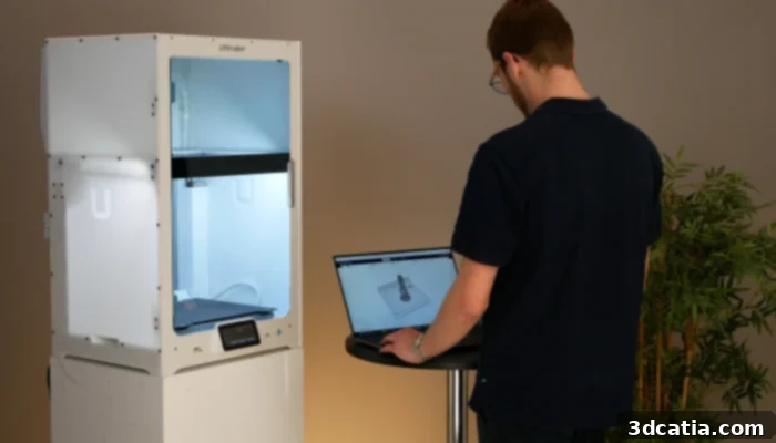 UltiMaker Cura interface showing a model ready for slicing