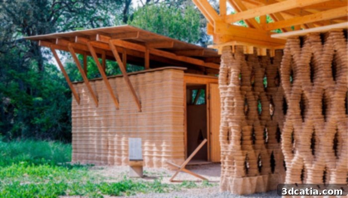3D printed earth building by IAAC