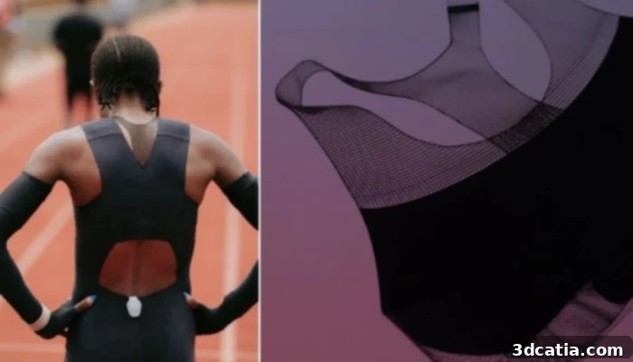 Faith Kipyegon wearing Nike 3D printed bra for 4-minute mile attempt