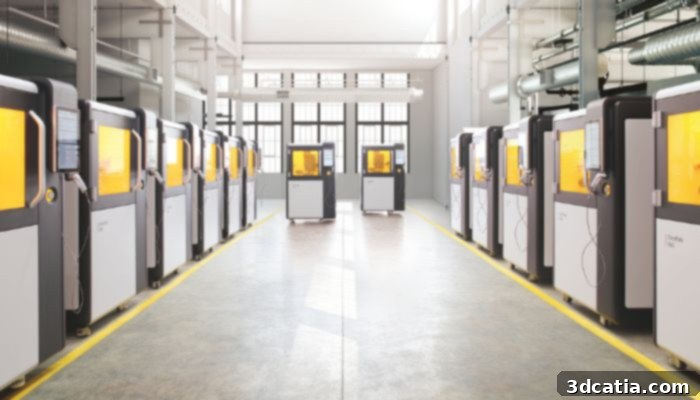 Lithoz LCM 3D print farm for ceramic production
