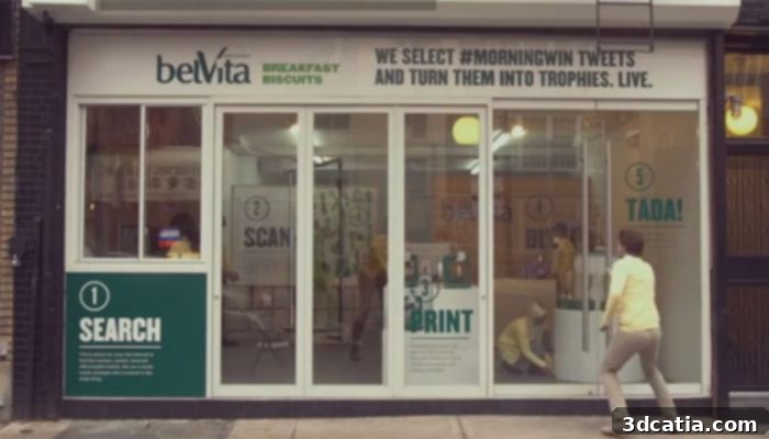 3D printed belVita trophy