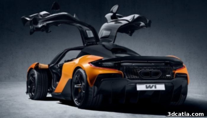 Several parts of the “supercar of the future” were 3D printed.