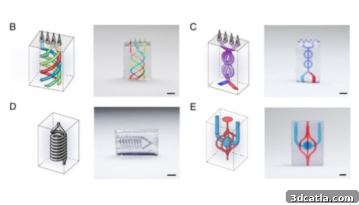 Microfluidic channels created with iCLIP technology