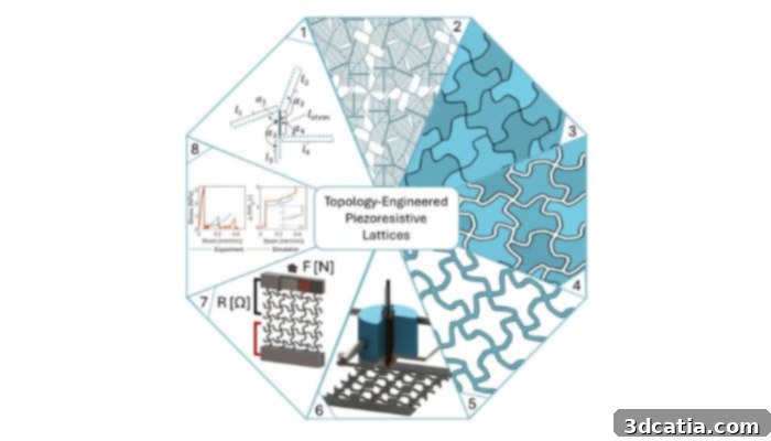 Illustration of Glasgow study on 3D printed auxetic plastics