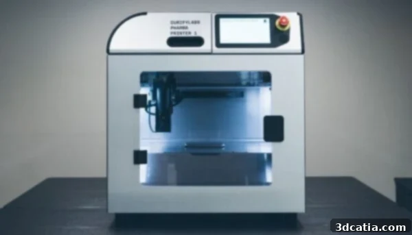 The CurifyLabs Pharma 3D Printer, an innovative solution for personalized medicine manufacturing.