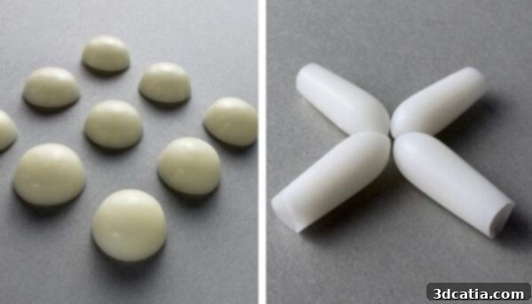 Visually appealing and custom-designed 3D Printed Personalized Medicine from CurifyLabs, demonstrating advanced dosage forms.