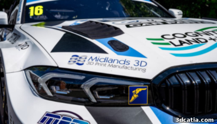 Midlands 3D also showcased their collaboration with the WSR Racing team on two new touring cars.