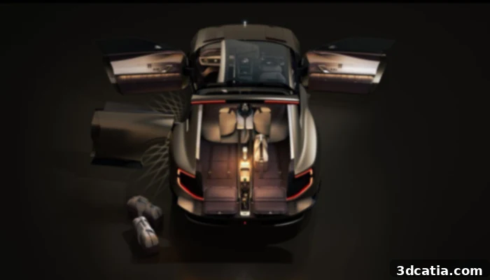 The interior design of EXP 15 incorporates both storage and luxury. 