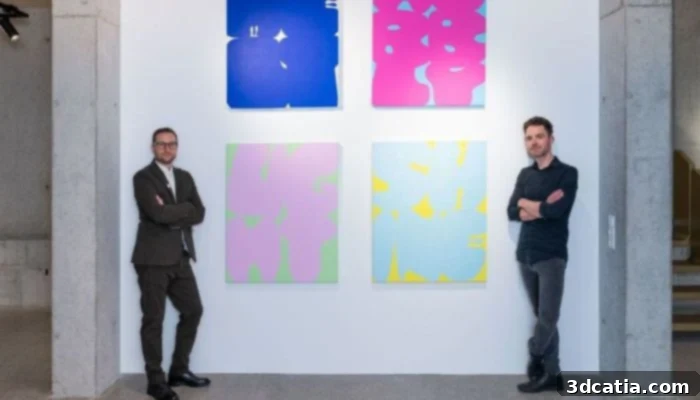 Joachim Marte, co-founder and CEO of LITO, and Marcel Summer, Chief Technology Officer and co-founder, at the LITO Gallery in Bregenz, Austria.