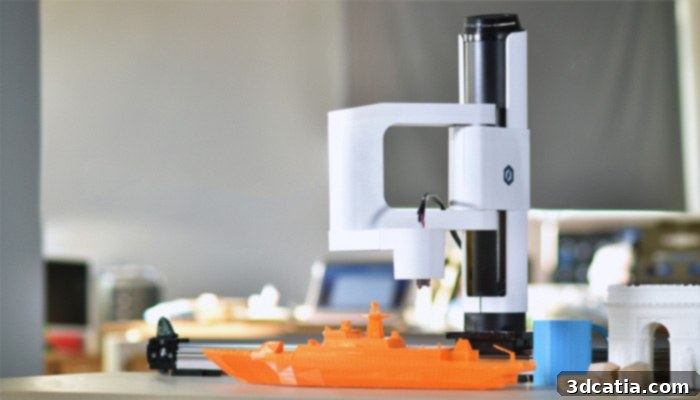CES 2018: Unveiling 3D Printing's Next Chapter 7 Dobot robotic arm performing 3D printing at CES 2018