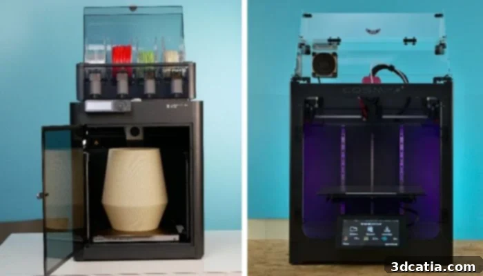 CoreXY and H-Bot 3D printer motion systems illustration