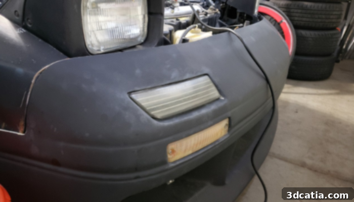 3D printed OEM turn signals on a Mazda Rx-7 (Photo Credit: Michael Burton)
