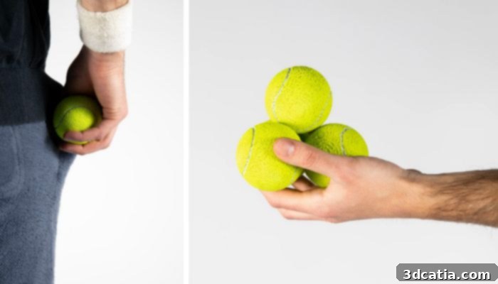 Noé Chouraqui's POINT tennis balls in neon yellow, mimicking classic tennis ball aesthetics