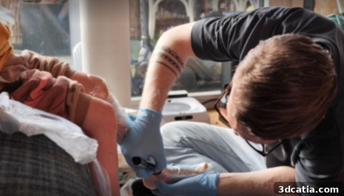 Custom orthoses manufacturing with 3D scanning, 3D printing, and Leg&airy Design.