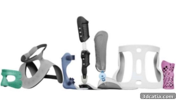 Leg&airy product family: individually adapted orthotics for modern orthopedic needs.