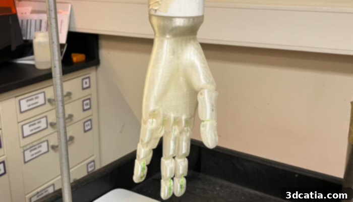3D printed hand design
