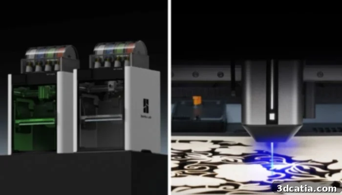 Bambu Lab H2S laser cutting module
