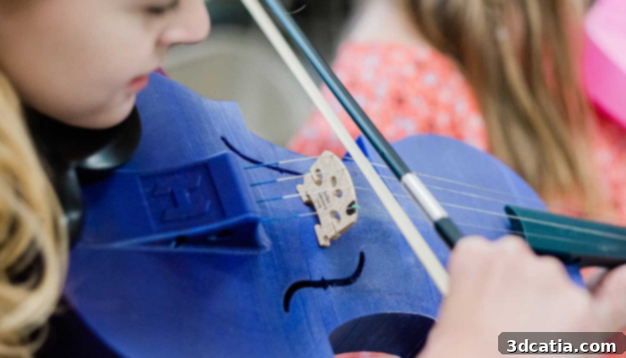 3D printed violin