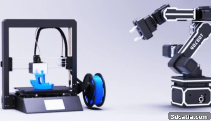 401Bot 6-axis robotic arm in a makerspace setting