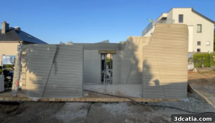 Luxembourg 3D Printed House Exterior