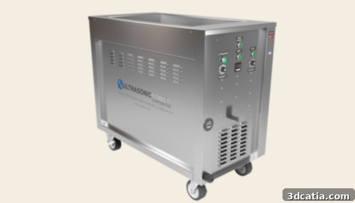 Ultrasonic Power industrial dye tank for 3D prints