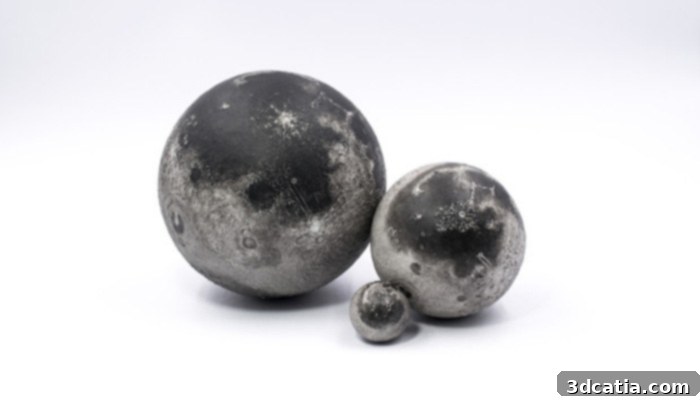 AstroReality 3D Printed Moon models in various sizes