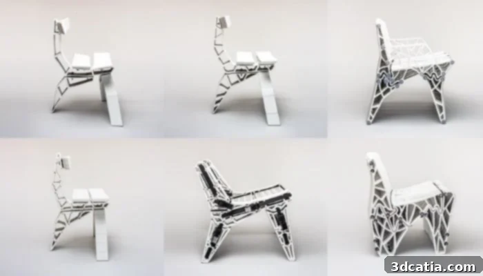 Doctoral research by Dr. Michael Braun on robotic 3D printing of porcelain and artisanal processes. In this work, he developed the concept of ‘Deviation-Driven Design.’ Shown here is a design created iteratively as part of the empirical portion of the study (Credit: Michael Braun).