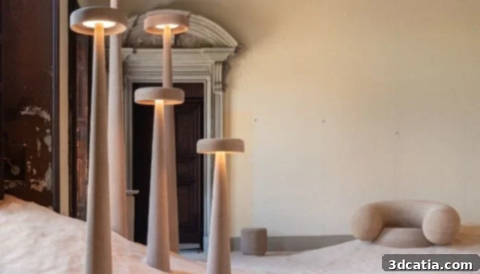 Printed Nature installation using econitWood material.