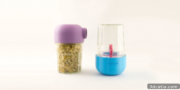2018's Top 10: Must-Have 3D Models and STL Files 4 3D printed Sproot seed box on a jam jar
