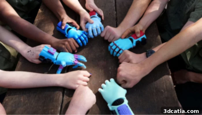 Port Macquarie students working on 3D prosthetic designs