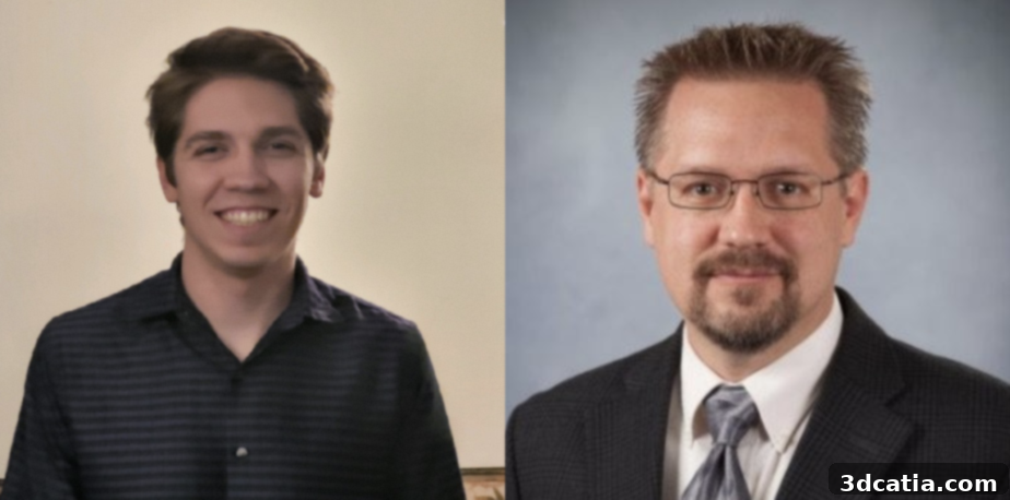 Sam Wesenick (left) and Jared Wesenick (right) are the founders of Thrōn Made, pioneering 3D printed furniture.
