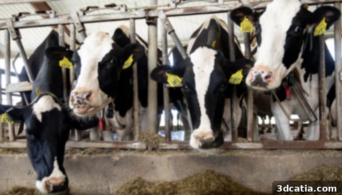 According to the USDA National Agricultural Statistics Service, over 56.7 billion pounds of milk are produced in the United States. (Photo Credit: University of Wisconsin-Platteville)