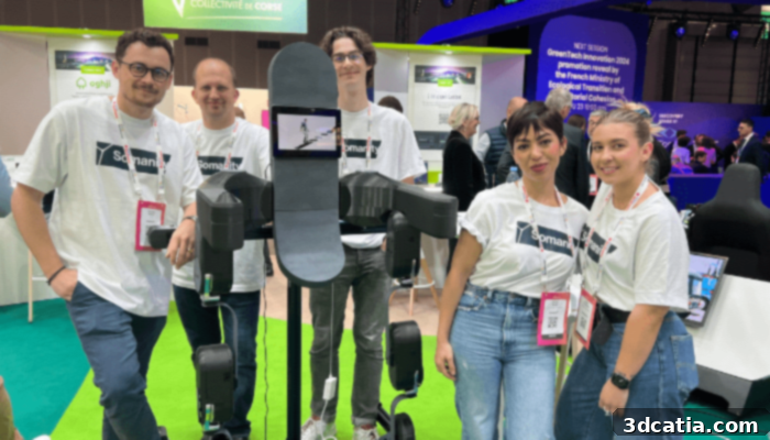 User wearing a Somanity 3D printed exoskeleton for improved mobility and independence