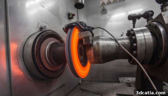 3D printing process of the titanium brake caliper