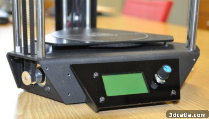 MicroDelta Rework LCD screen and control knob
