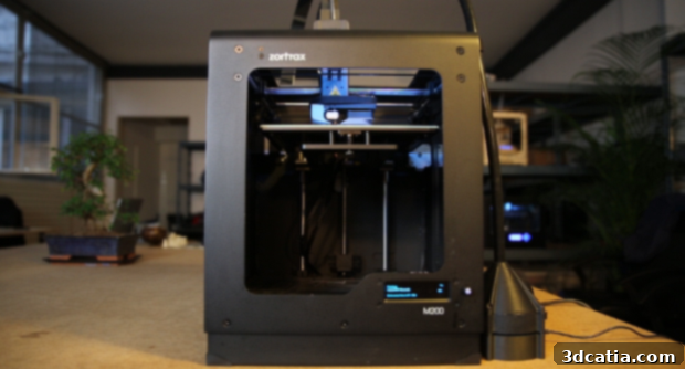 Zimpure filtration system on a Zortrax 3D printer