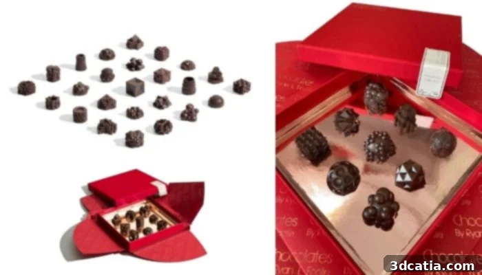 Ryan L. Foote's Geometric 3D Printed Chocolates