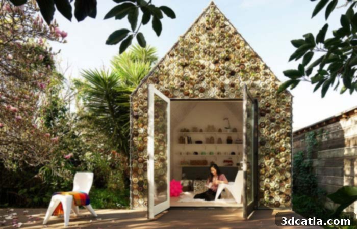The Cabin of Curiosities, a 3D printed cabin by Emerging Objects.