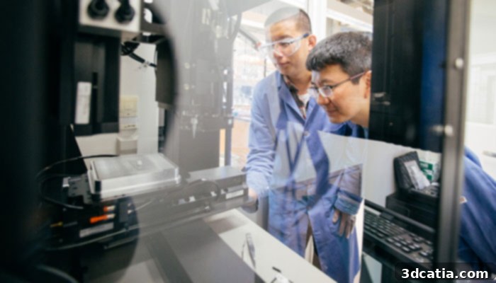 Professor Chenfeng Ke and his assistant Pengfei Zhang working in the lab on the smart ink project.