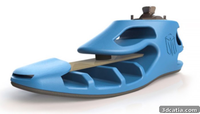 Leading Innovations in 3D Printed Prostheses 7 3D printed foot prostheses by Mecuris