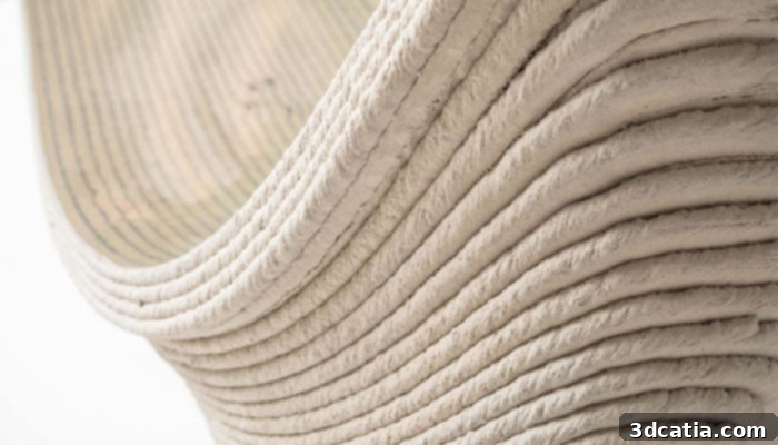 Incremental3d's proprietary process for layer-by-layer concrete printing