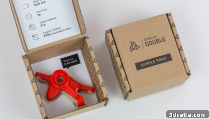 Dual extrusion 3D printing with soluble supports