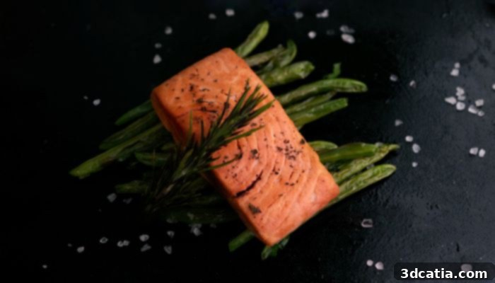 3D printed plant-based salmon slices