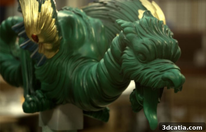 dragons printed in 3D