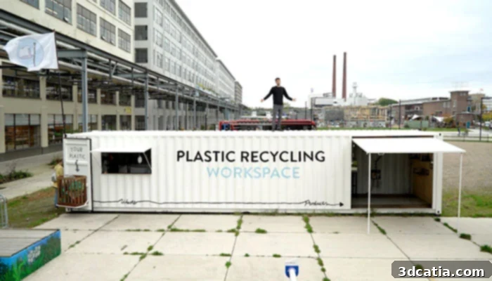 Precious Plastic machines transforming plastic waste