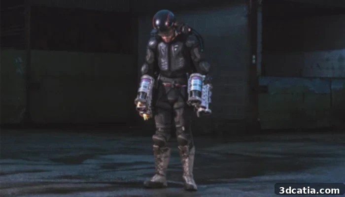 Flight Redefined: The 3D Printed Jet Suit 2 Richard Browning wearing the Gravity Industries 3D printed jet suit, demonstrating personal flight technology.