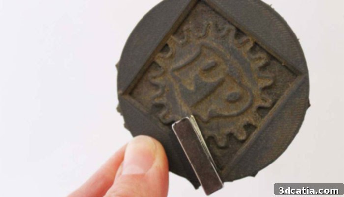 Magnetic 3D printer filament