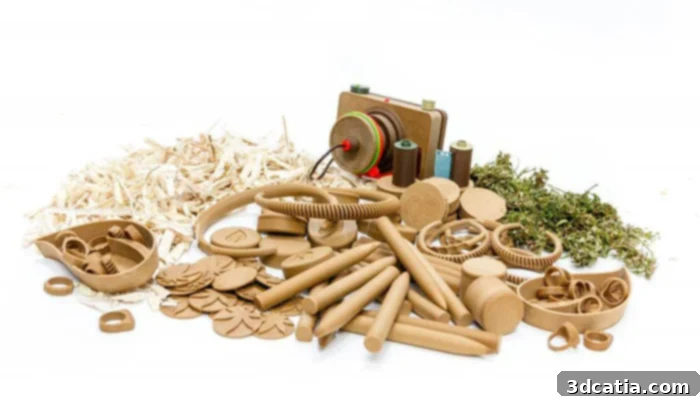 Hemp 3D printer filament