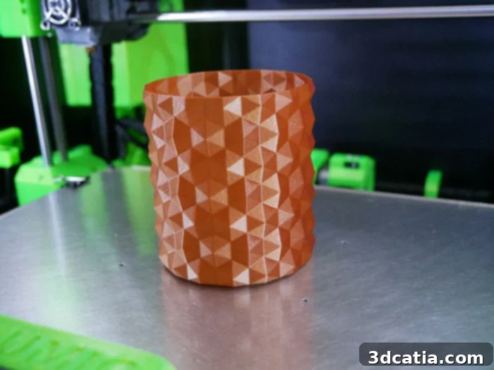 3D printed vase by Volumic STREAM 30 Pro MK2