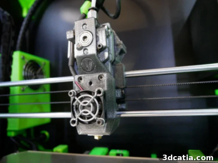 Interchangeable print head of Volumic STREAM 30 Pro MK2